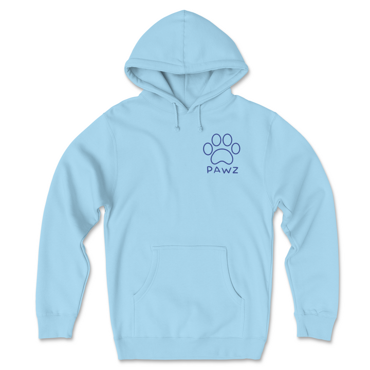 Dog Silhouette - Back Print (Adult Hoodie)