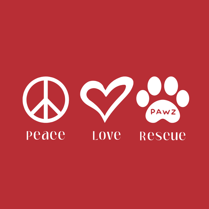 Peace, Love, Rescue (Adult Short Sleeve T-Shirt)