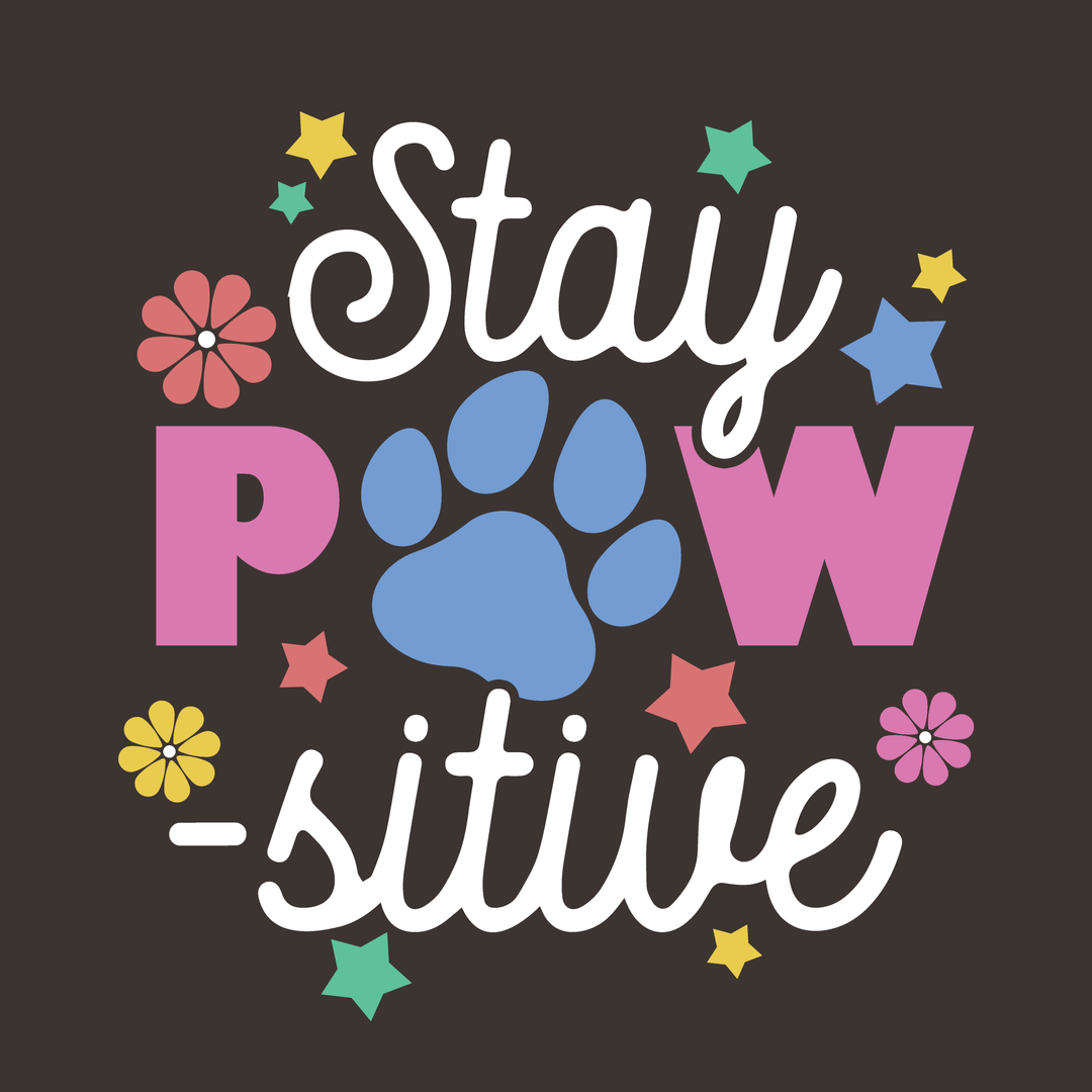 Stay Pawsitive (Adult Short Sleeve T-Shirt)